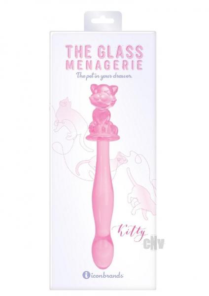 Glass Menage Kitty Dildo Pink - Tophatter Daily Deals
