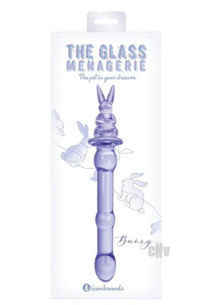 Glass Menage Rabbit Dildo Purple - Tophatter Daily Deals