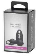 Fifty Shades Of Grey Relentless Vibrations Remote Control Kegel Balls Black - Tophatter Daily Deals