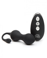 Fifty Shades Of Grey Relentless Vibrations Remote Control Kegel Balls Black - Tophatter Daily Deals