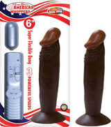 All American Whopper 6 inches Vibrating Dong Brown - Tophatter Daily Deals