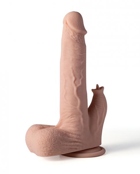 Colter App Controlled Realistic 8.5" Thrusting Dildo Vibrator W/clit Licker - Ivory - Tophatter Daily Deals