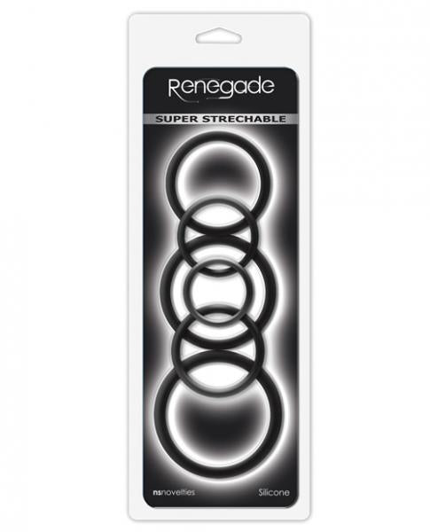 Renegade Build A Cage Rings Black Set Of 6 - Tophatter Daily Deals