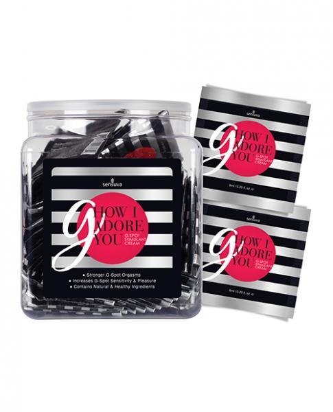 G How I Adore You G-Spot Cream Tub Of 100 Single Use Packet - Tophatter Daily Deals