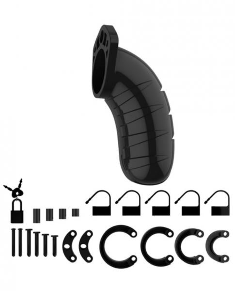 Mancage Model 04 Chastity 4.5 inches Cock Cage Black - Tophatter Daily Deals