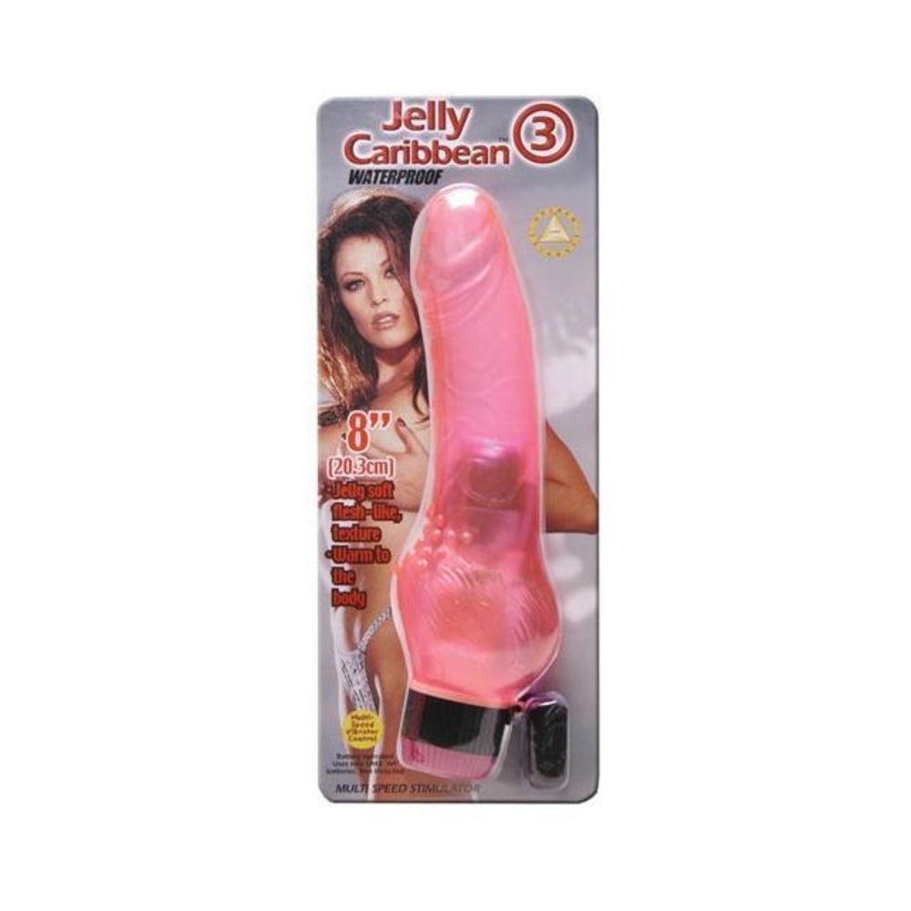 Waterproof Jelly Caribbean #3 Vibrator - Pink - Wholesale Prices (Limited Deals)