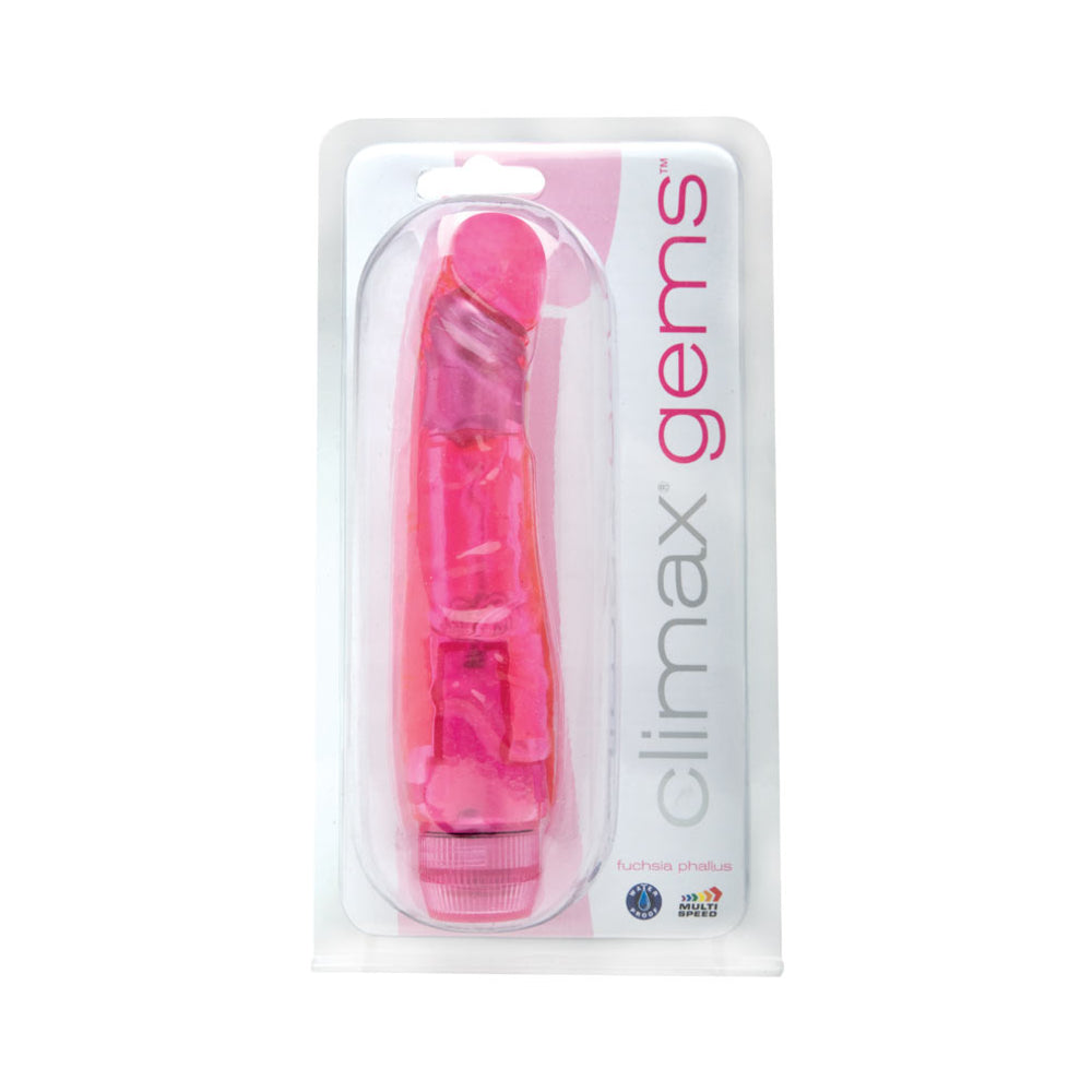 Climax Gems Phallus Fuchsia Pink Vibrator - Wholesale Prices (Limited Deals)