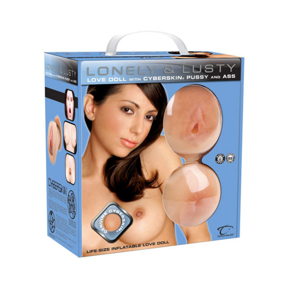 Lonely Lusty Inflatable Love Doll With Cyberskin Pussy And Ass - Tophatter Daily Deals