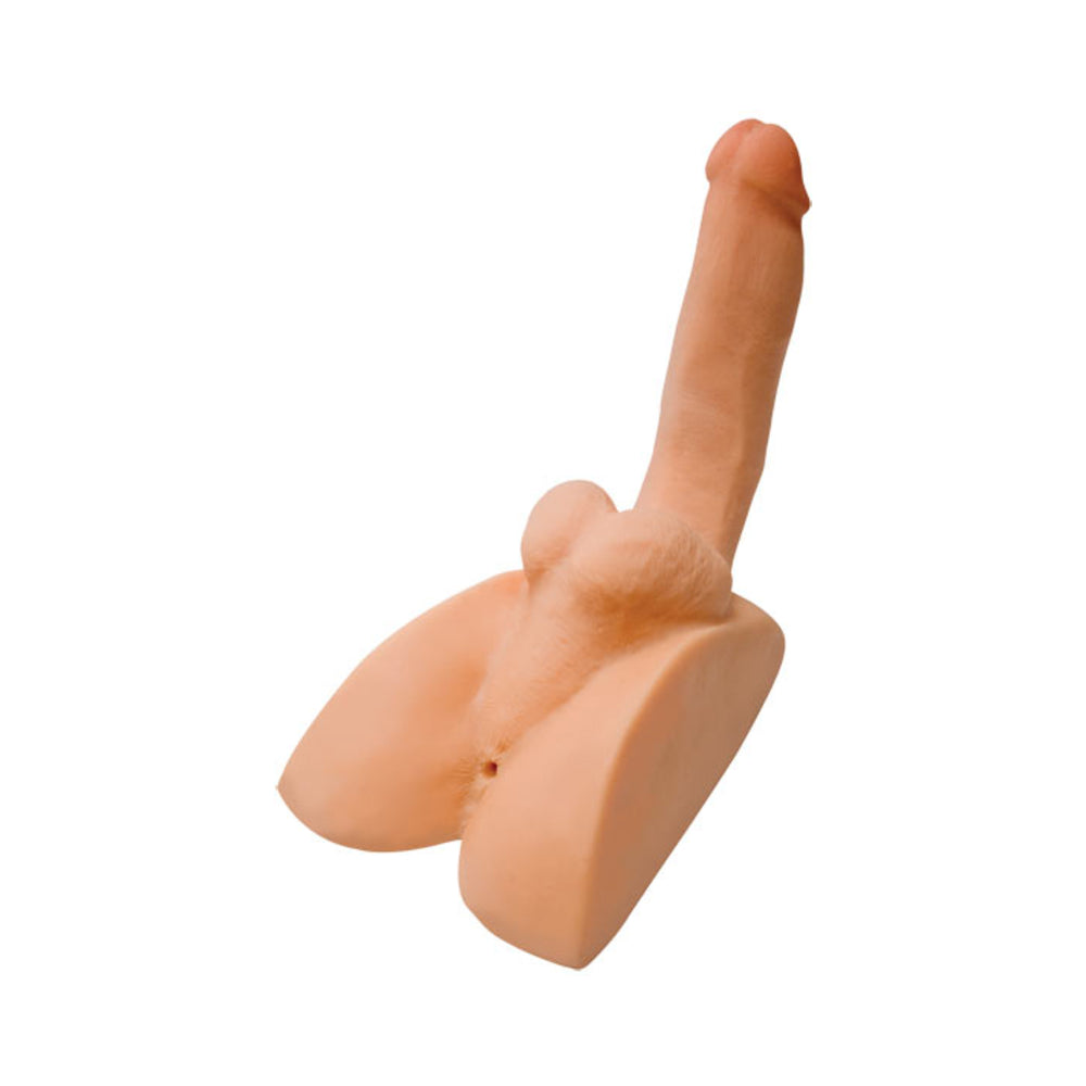 Adam Male Toys Rock Hard Cyberskin Ass Stroker With Erect Cock - Tophatter Daily Deals