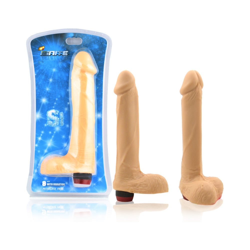 Si 8in Cock W/balls & Vibration - Tophatter Daily Deals