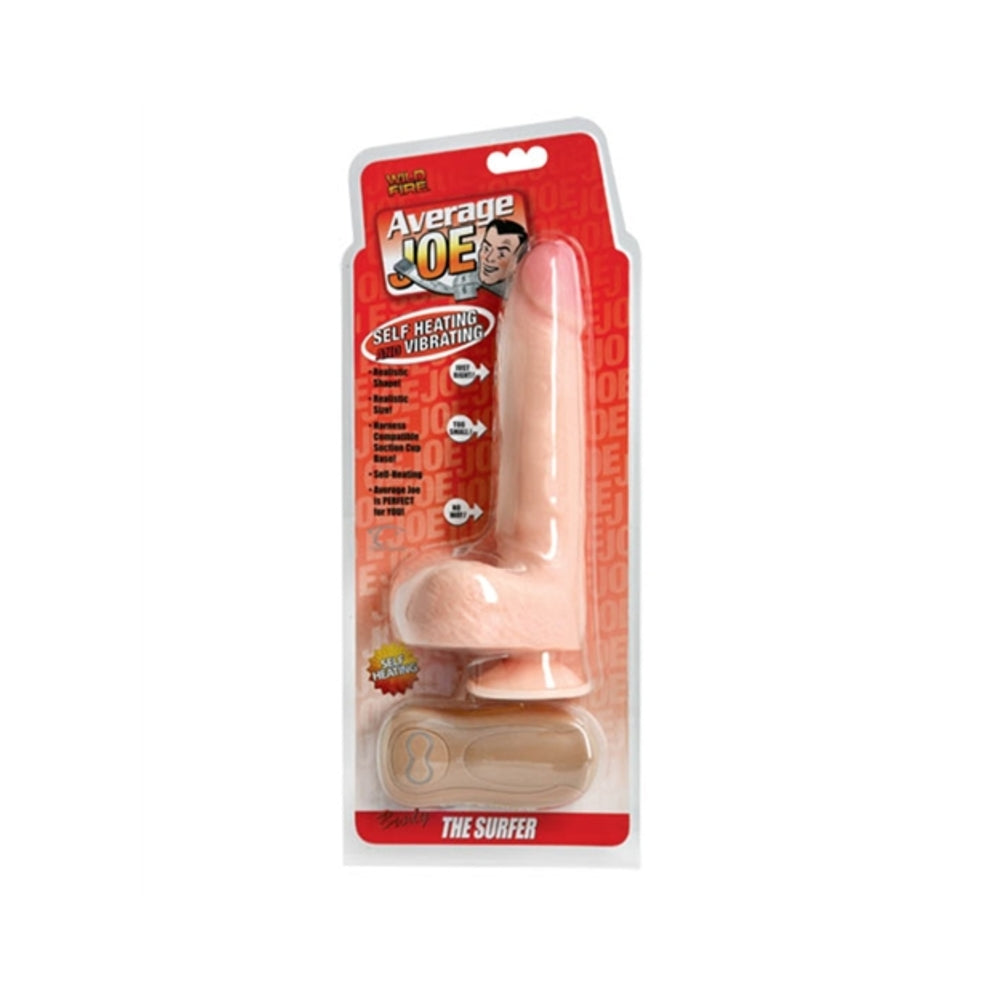 Average Joe The Surfer Brody Vibrating Heating Dildo Beige - Tophatter Daily Deals