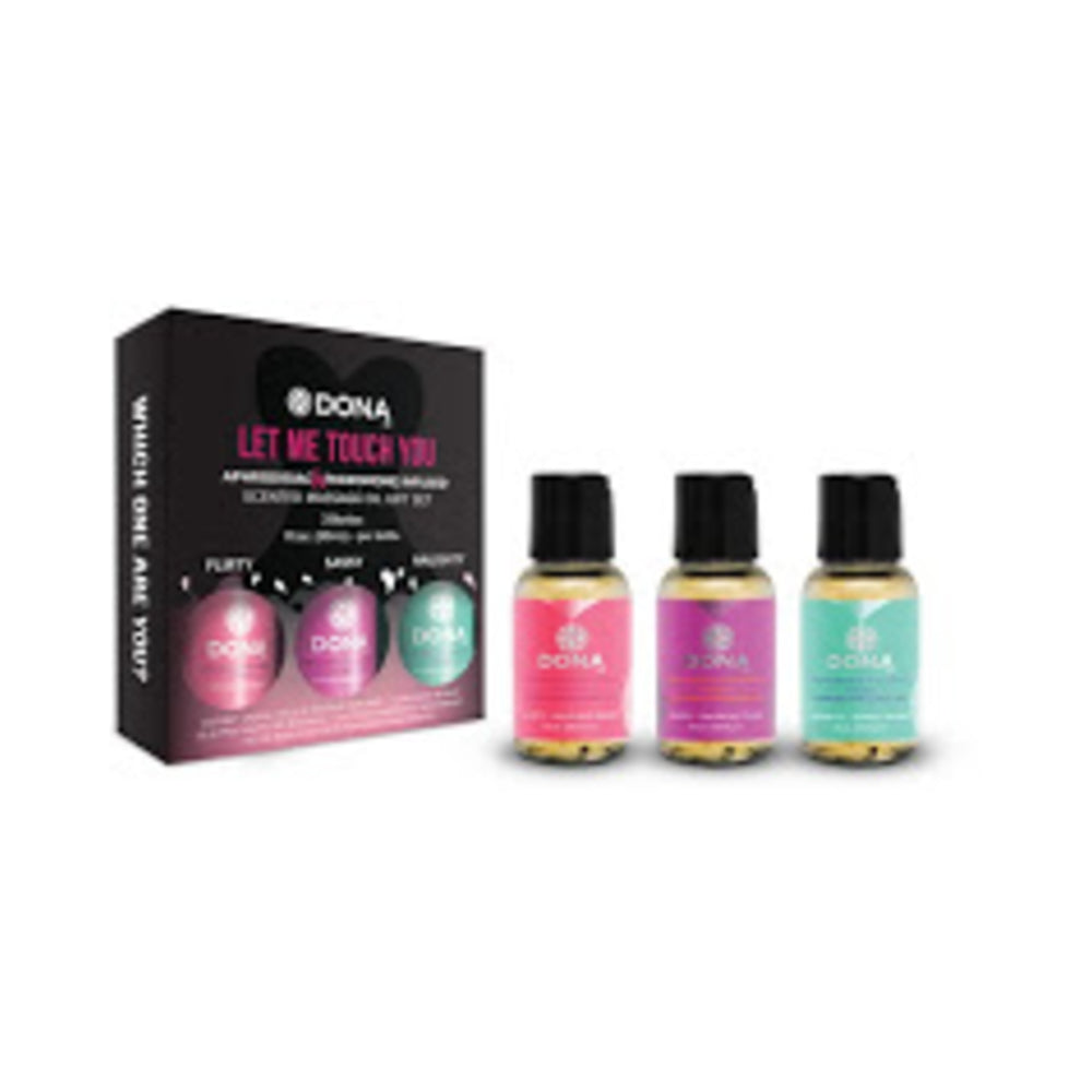 Dona Let Me Touch You Massage Gift Set (scented Massage Oil Trio 3 X 1oz) - Tophatter Daily Deals