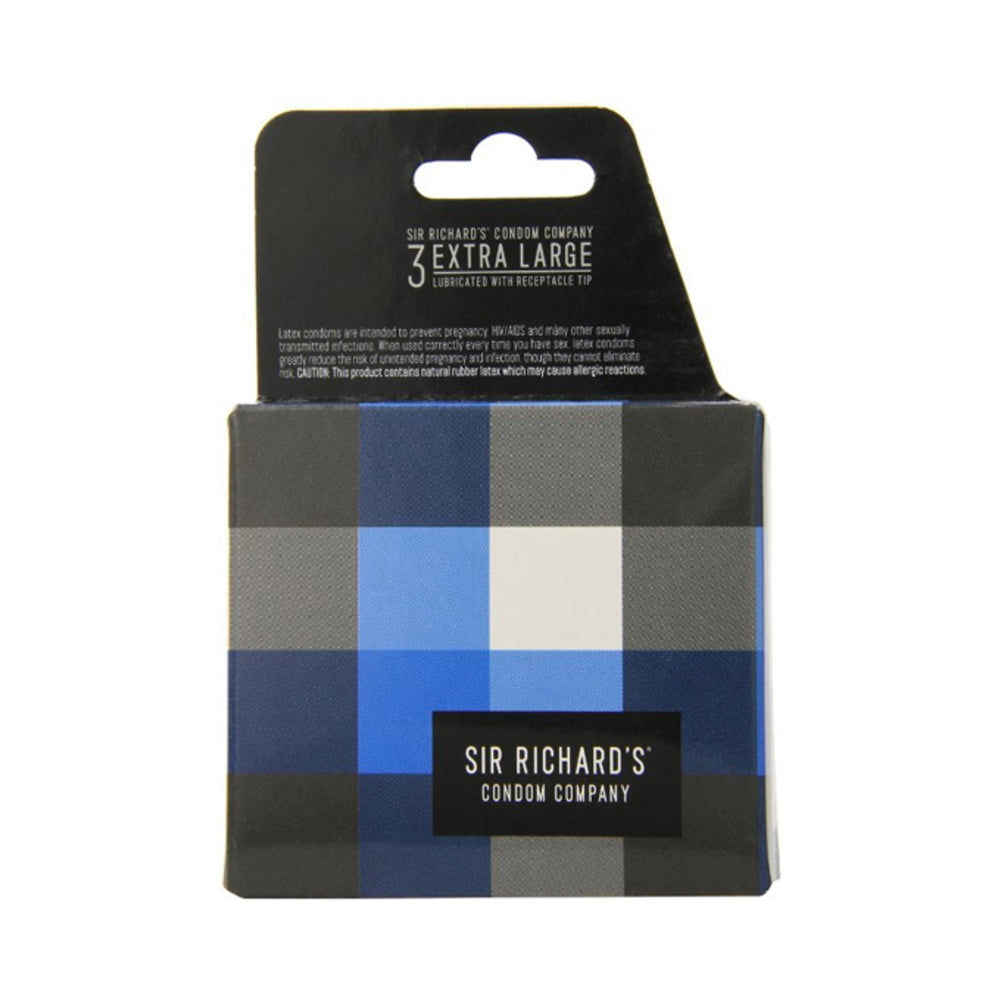 Sir Richards Extra Large 3 Pack Latex Condoms - Tophatter Daily Deals