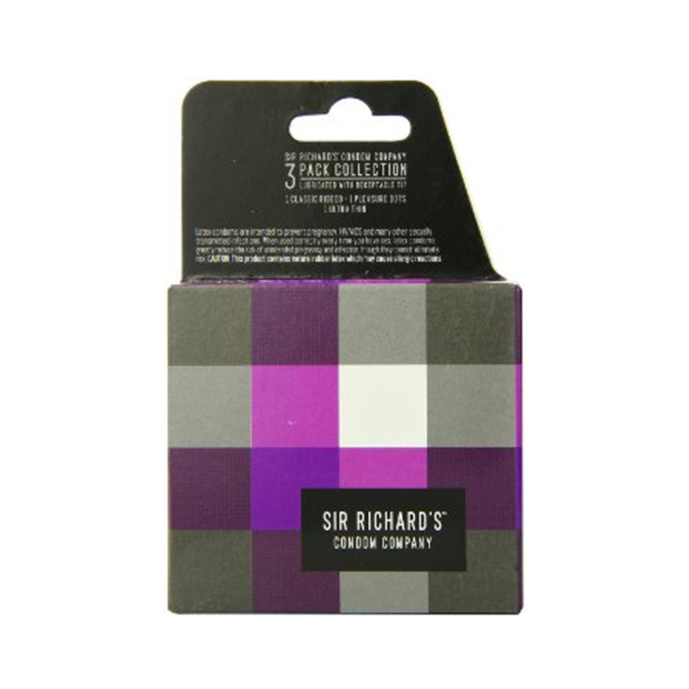Sir Richards Collection 3 Pack Latex Condoms - Tophatter Daily Deals