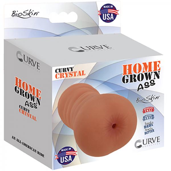 Home Grown Ass Curvy Crystal Stroker Vanilla Beige - Tophatter Daily Deals