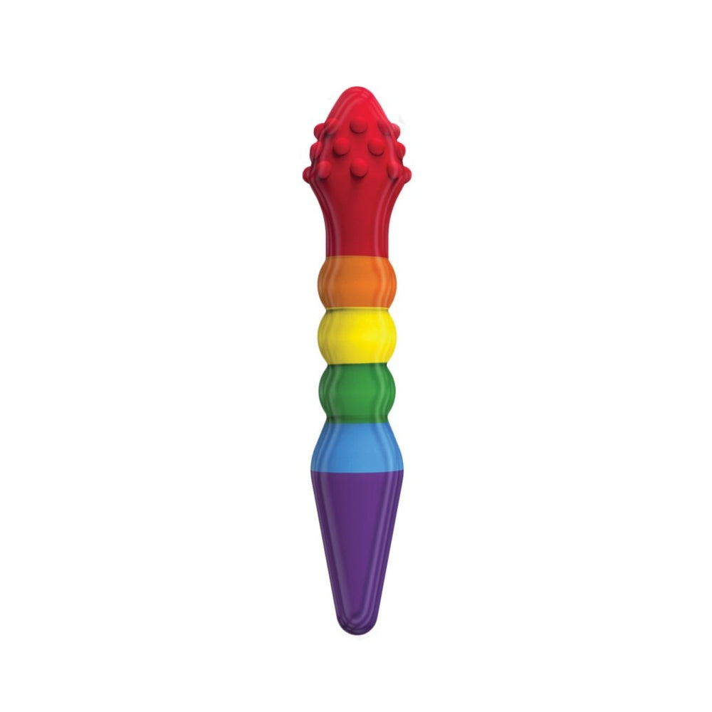 Rainbow Knob Job Dildo - Tophatter Daily Deals
