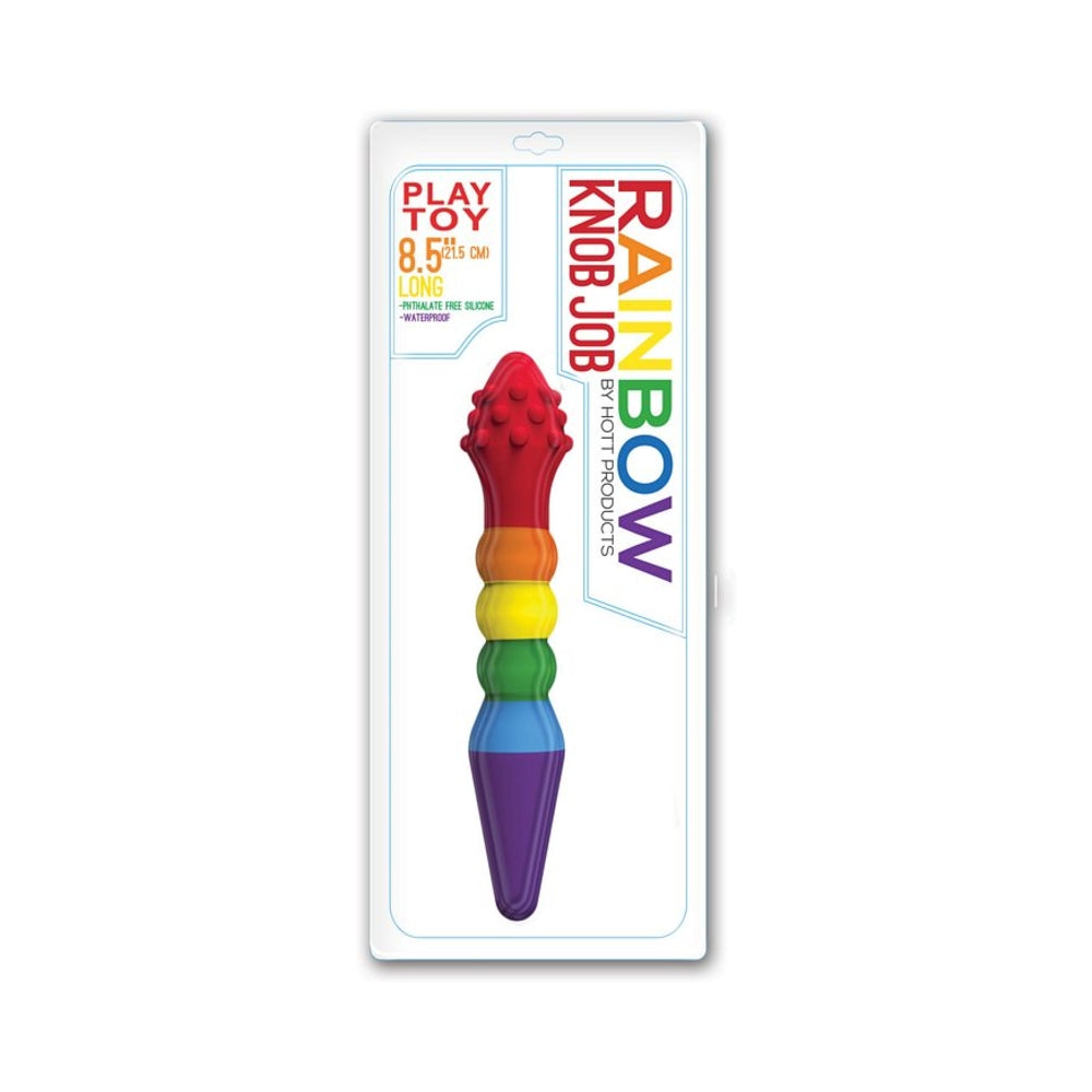 Rainbow Knob Job Dildo - Tophatter Daily Deals