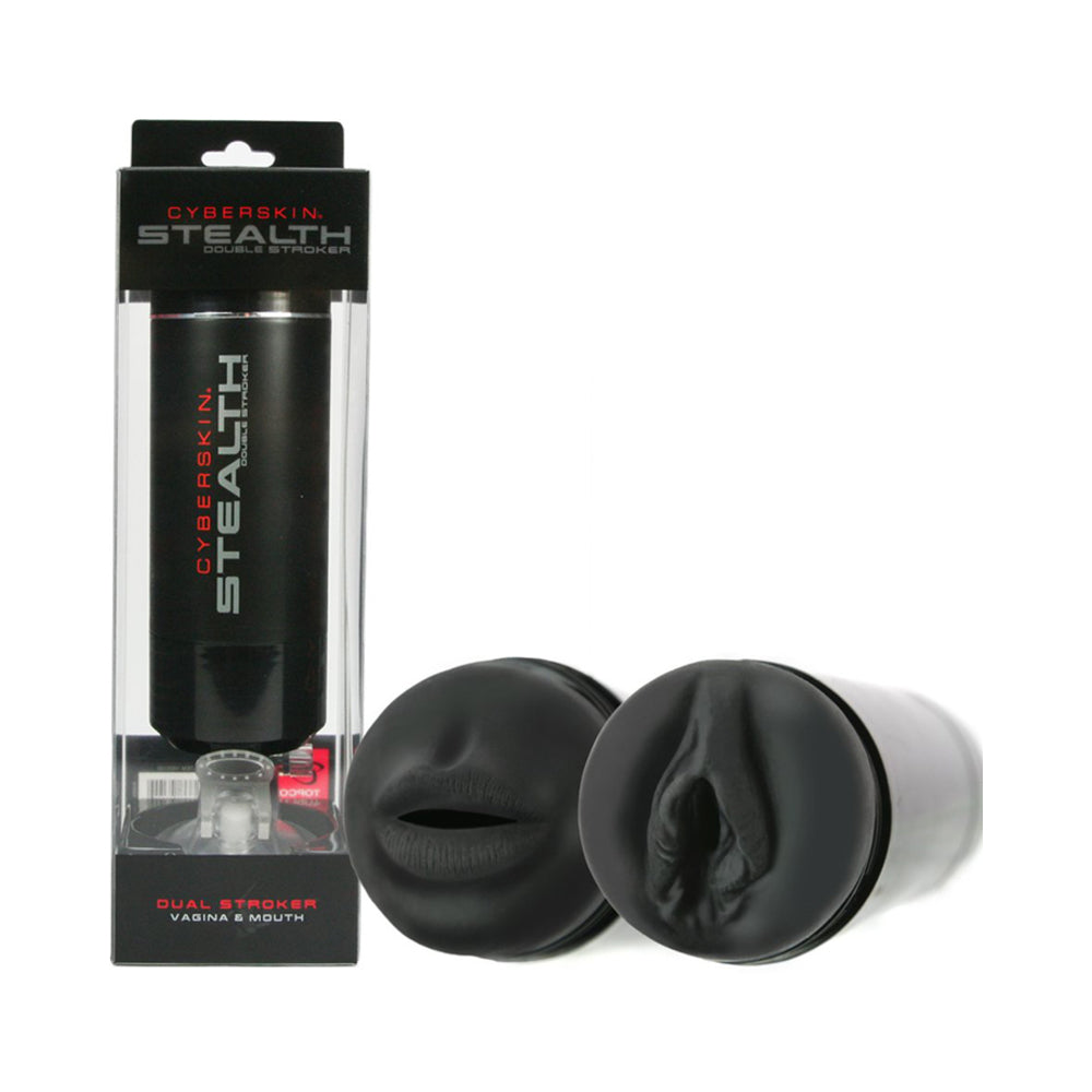 CyberSkin Stealth Dual Stroker Mouth&Ass - Tophatter Daily Deals