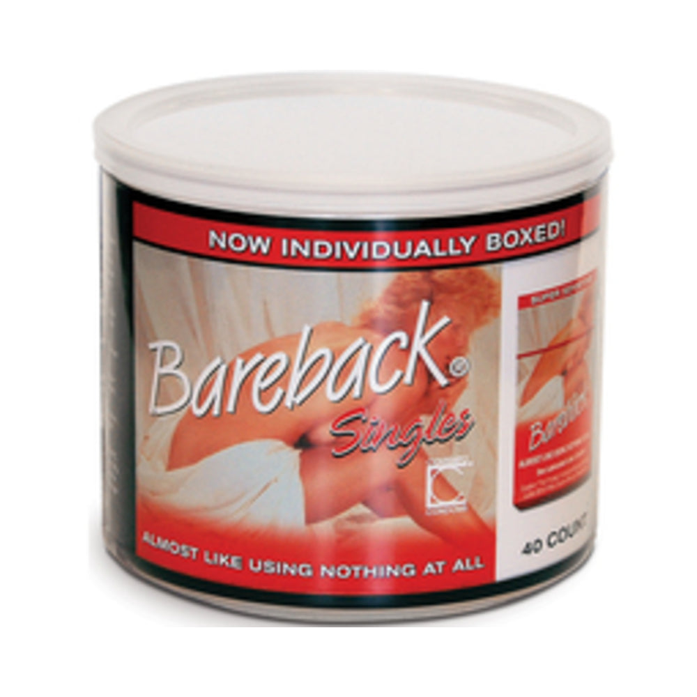 Bareback Latex Condoms Singles Display Of 40 - Tophatter Daily Deals