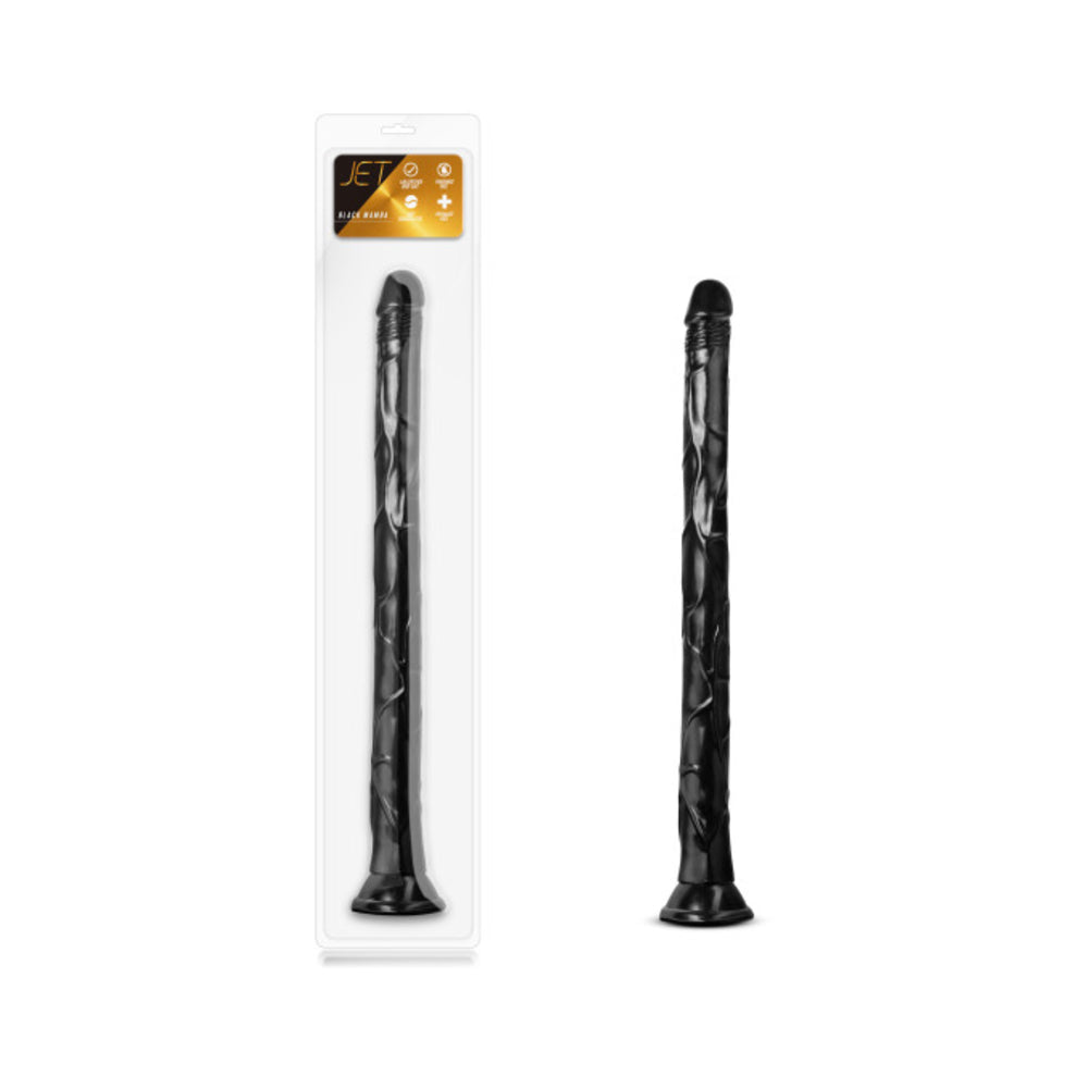 Jet - Black Mamba - 12.25 Inch Long Dildo - Black - Tophatter Daily Deals