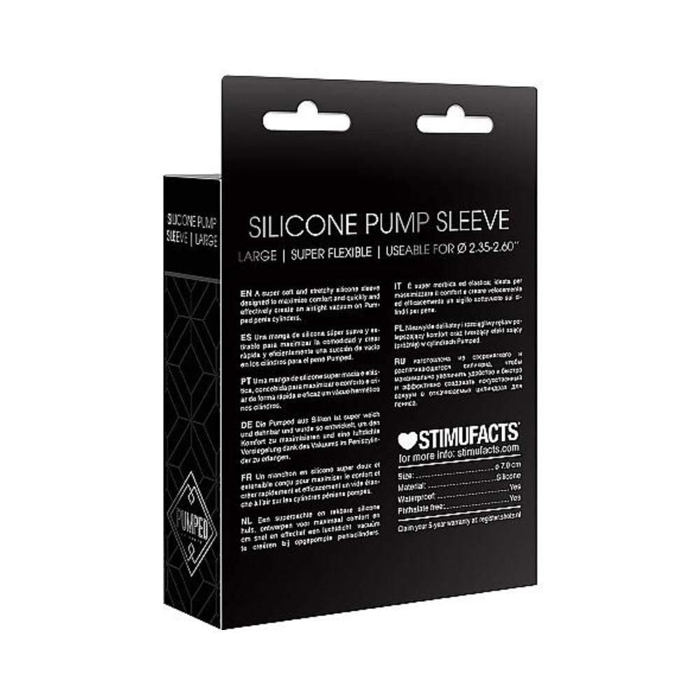 Pumped - Silicone Pump Sleeve Large - Black - Tophatter Daily Deals