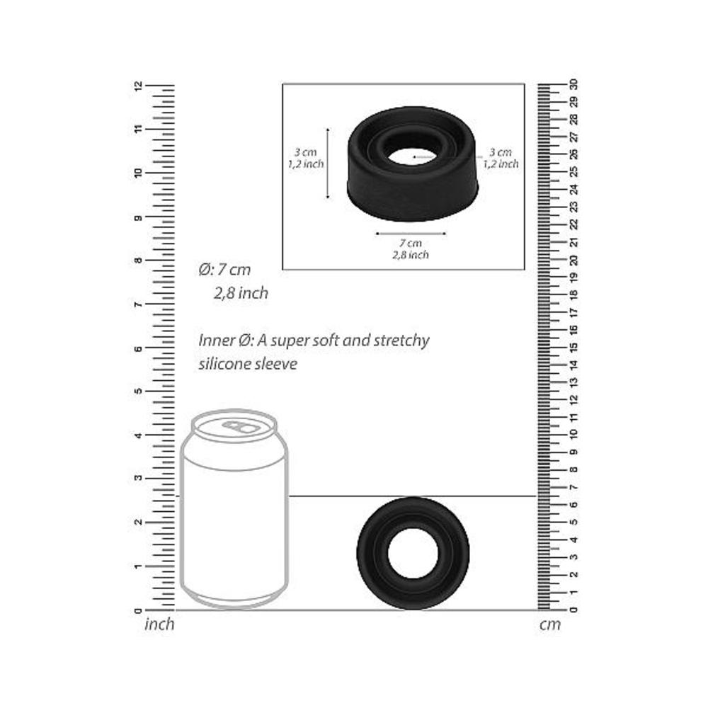 Pumped - Silicone Pump Sleeve Large - Black - Tophatter Daily Deals