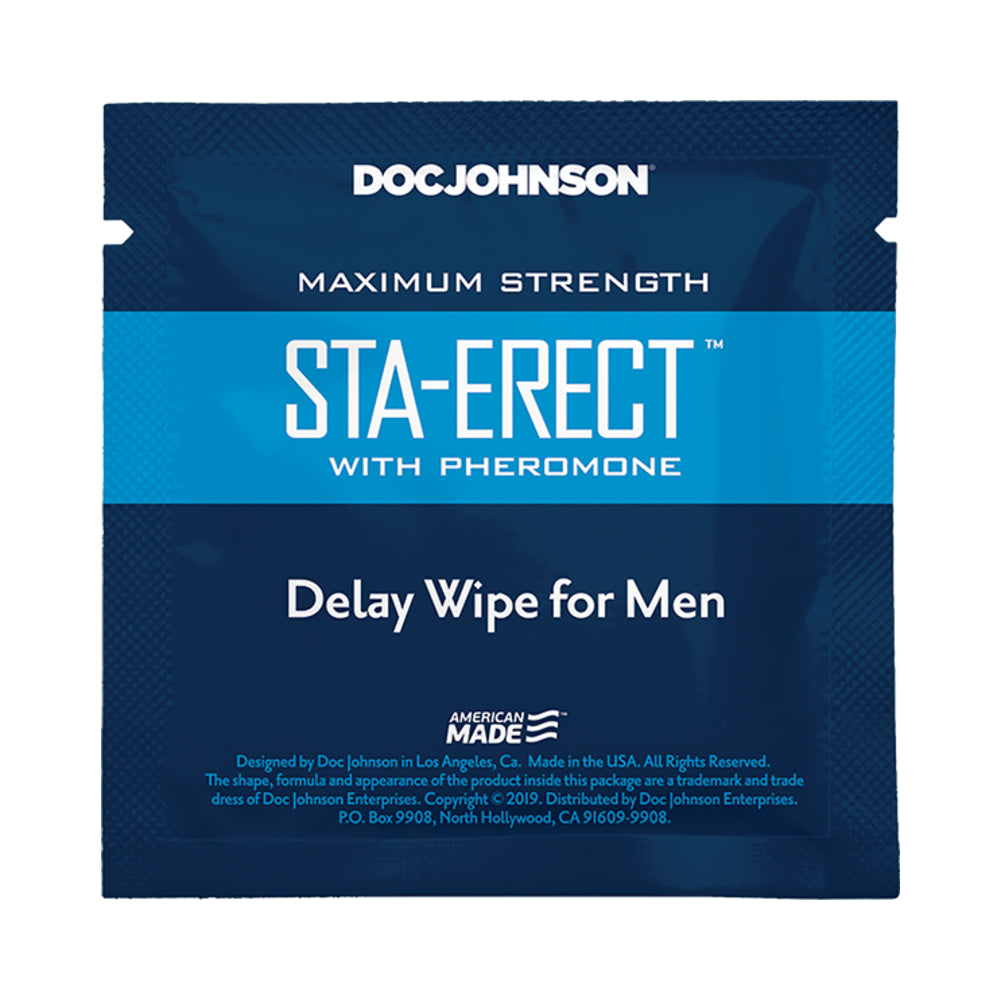 Sta-erect With Pheromone Delay Wipes For Men 10 Pack - Tophatter Daily Deals