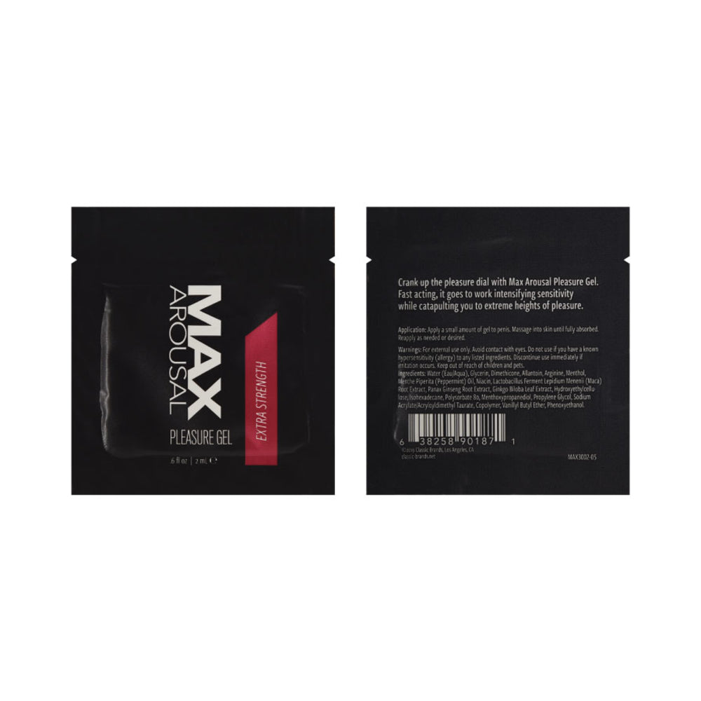 Max Arousal Pleasure Gel Extra Strength Foil 2 Ml - Tophatter Daily Deals