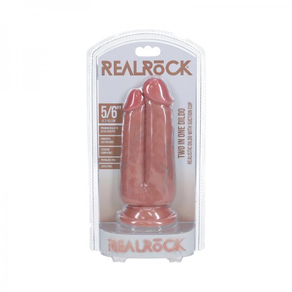 Realrock Two In One 5 In. / 6 In. Dildo Beige - Tophatter Daily Deals