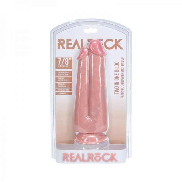 Realrock Two In One 7 In. / 8 In. Dildo Beige - Tophatter Daily Deals