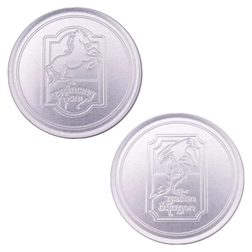 The Lord of the Rings - Set of 4 Embossed Metal Coasters Coaster Set - Tophatter Daily Deals