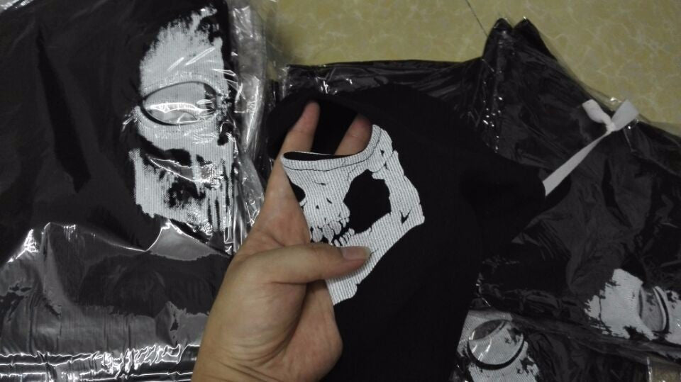 Skeleton Mask Superhero Balaclava Men Skull Full Face Mask Hood Face Mask - Tophatter Daily Deals