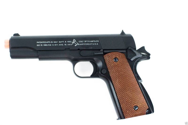 Full Metal Airsoft Gun Heavy Weight COLT 1911 Replica Handgun - TOPHATTER'S ARMORY DEALS Collectible Weapons - Tophatter Daily Deals