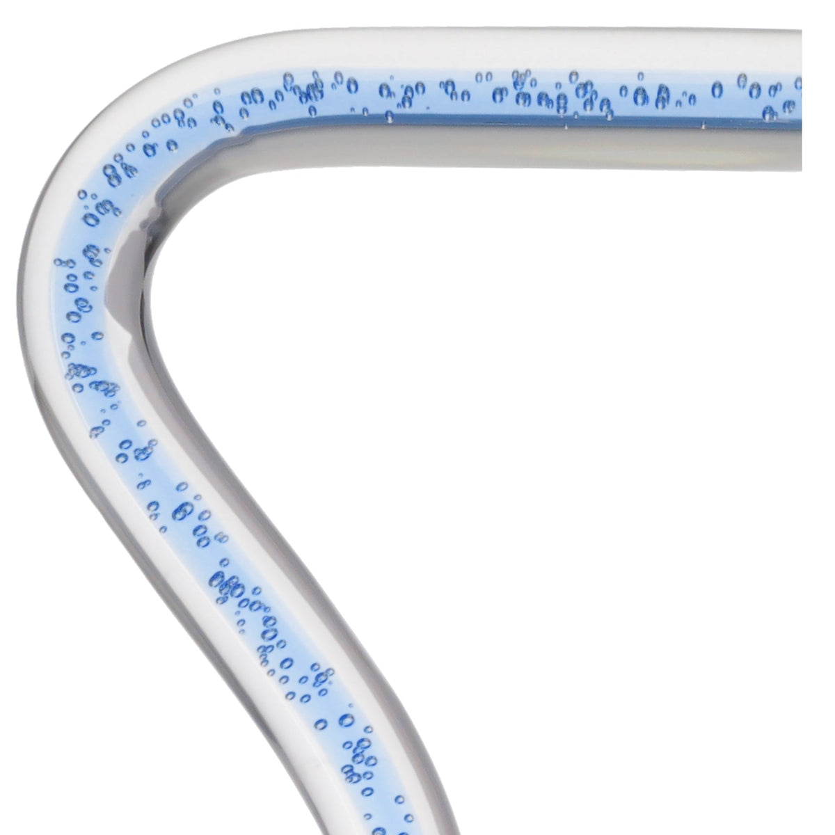 Clear Ocean Cane: Blue Streak w/ Floating Bubbles in Clear Shaft Clear Lucite Walking Canes - Tophatter Daily Deals