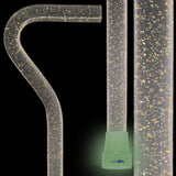 Golden Shimmer Cane: Gold Sparkles in Invisible Clear Shaft Clear Lucite Walking Canes - Tophatter Daily Deals