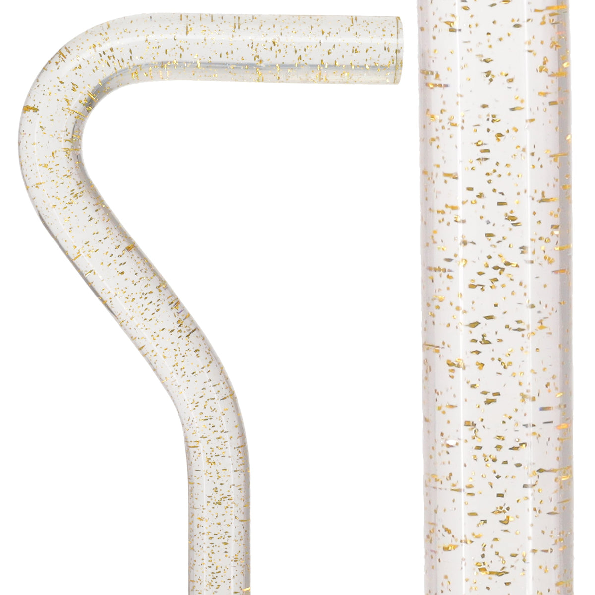 Golden Shimmer Cane: Gold Sparkles in Invisible Clear Shaft Clear Lucite Walking Canes - Tophatter Daily Deals