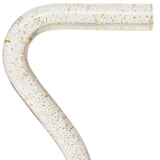 Golden Shimmer Cane: Gold Sparkles in Invisible Clear Shaft Clear Lucite Walking Canes - Tophatter Daily Deals