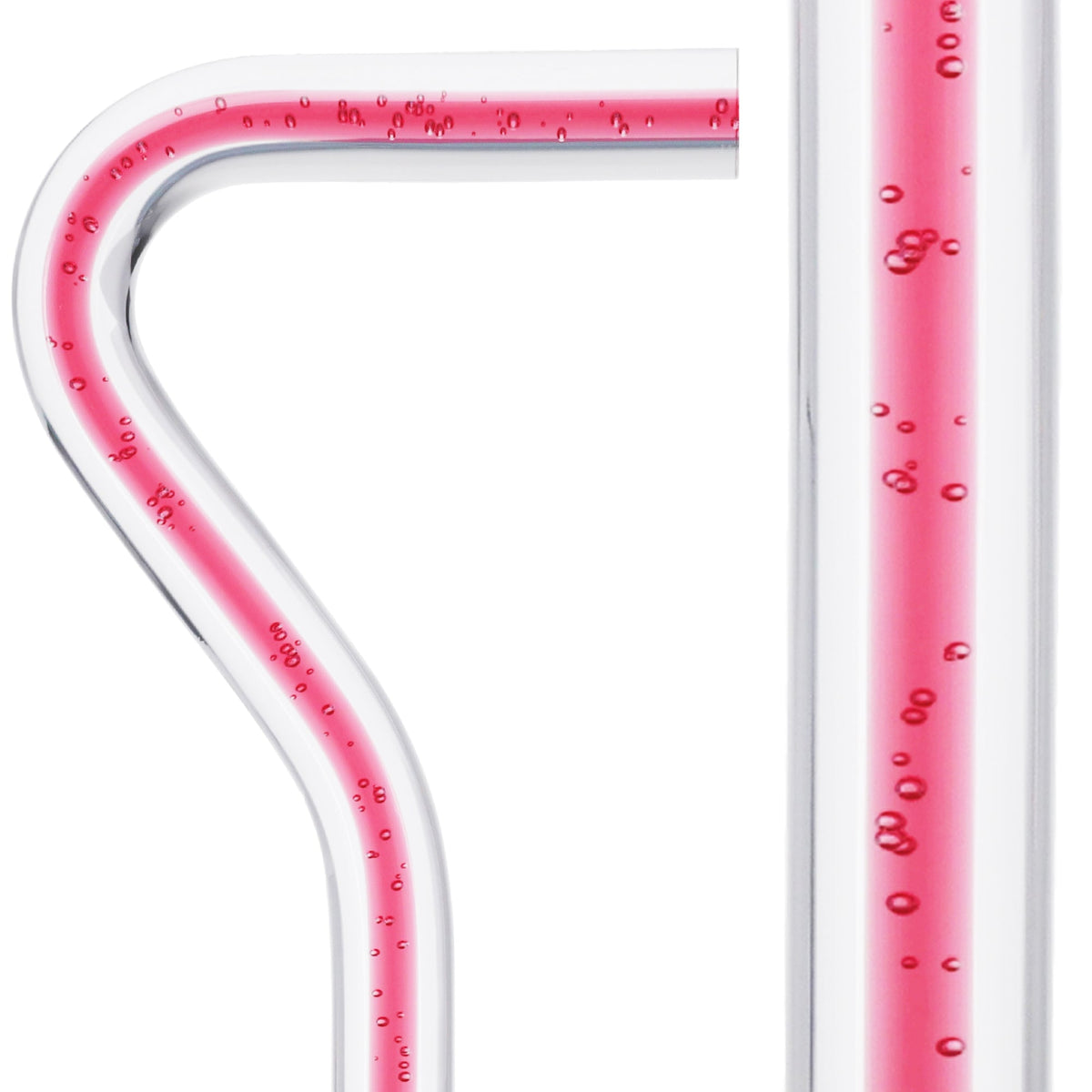 Blushing Rose Streak w/ Floating Bubbles in Clear Shaft Clear Lucite Walking Canes - Tophatter Daily Deals
