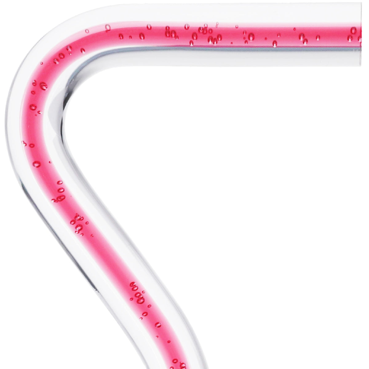 Blushing Rose Streak w/ Floating Bubbles in Clear Shaft Clear Lucite Walking Canes - Tophatter Daily Deals