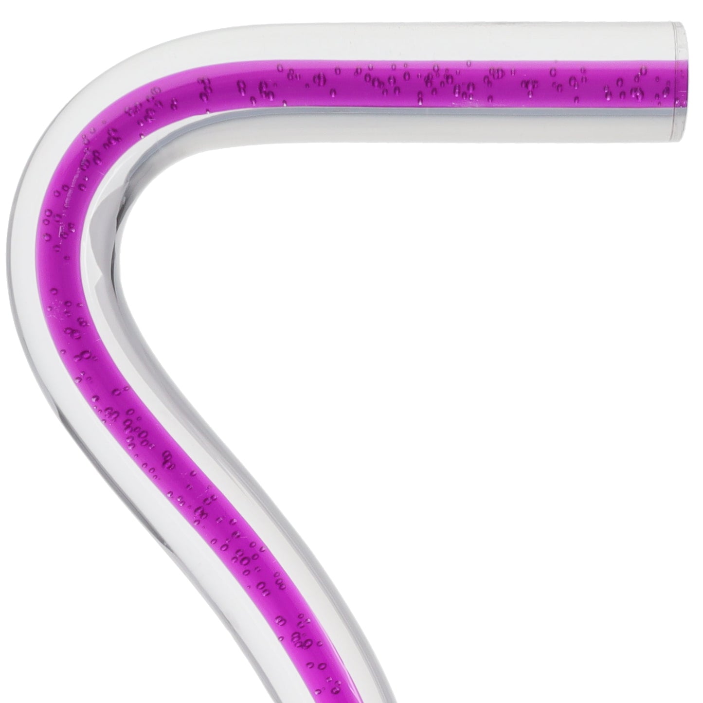 Amethyst Trace Cane: Purple Streak w/ Floating Bubbles in Clear Shaft Clear Lucite Walking Canes - Tophatter Daily Deals