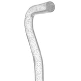 Clear Silver Luminance: Sparkle-Infused, Invisible Clear Shaft Clear Lucite Walking Canes - Tophatter Daily Deals