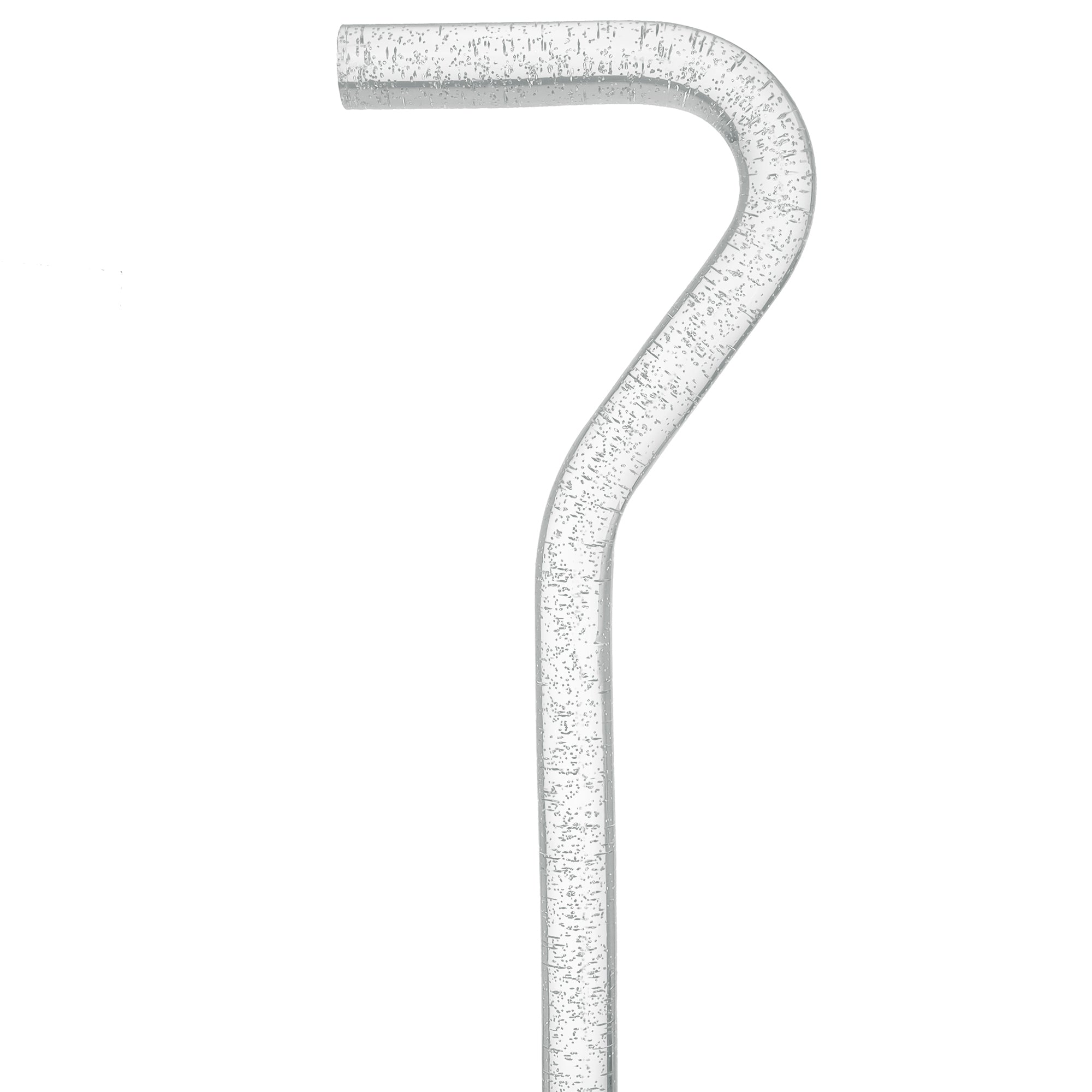 Clear Silver Luminance: Sparkle-Infused, Invisible Clear Shaft Clear Lucite Walking Canes - Tophatter Daily Deals