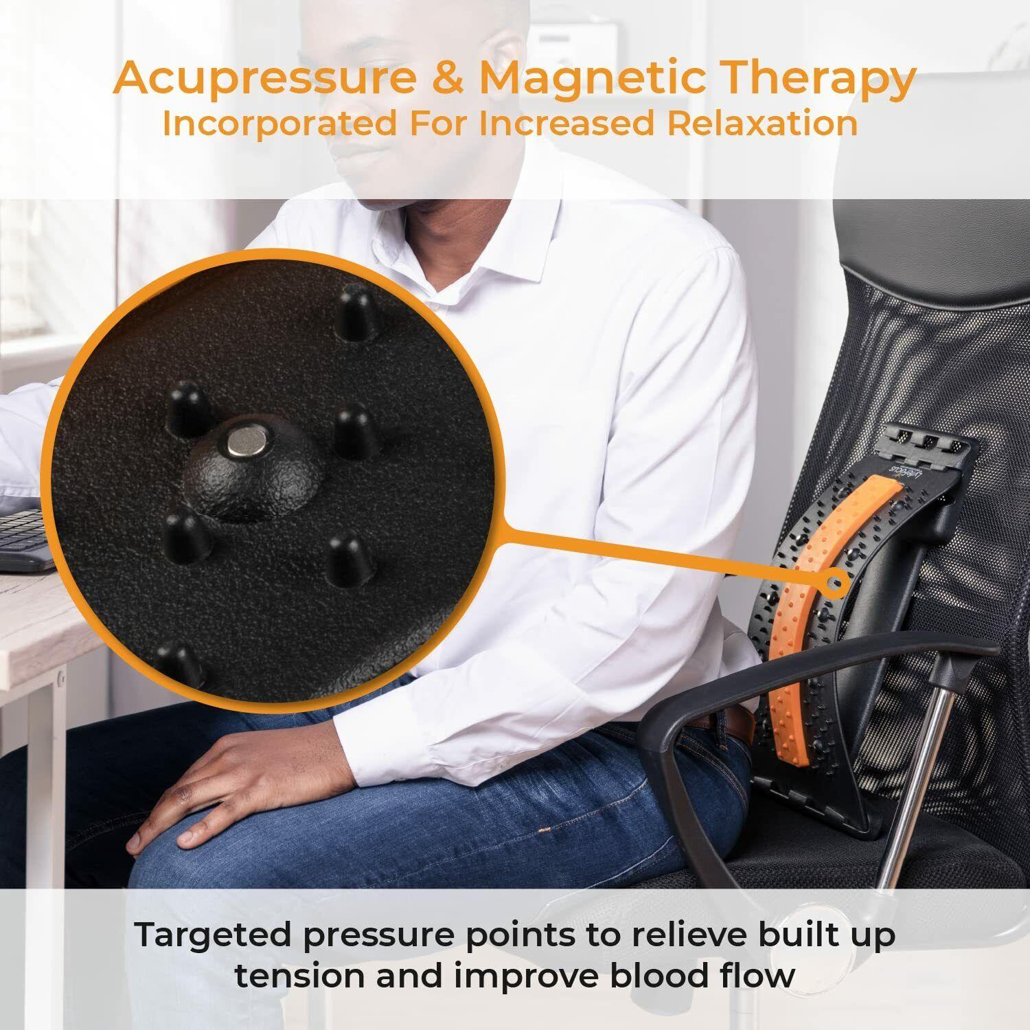 Orthopedic Back Stretcher UK - Premium Back Stretcher & Acupressure Massager for Back & Neck Pain Exercise & Fitness - Tophatter Daily Deals