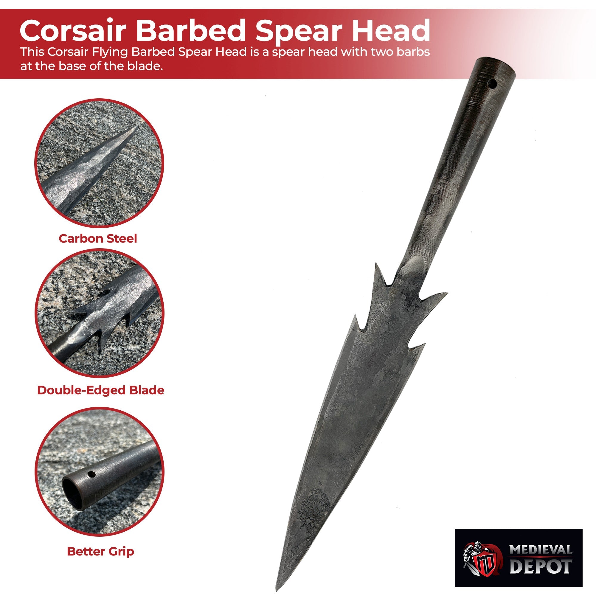 Corsair Flying Barbed Spear Head outdoor gear - Tophatter Daily Deals