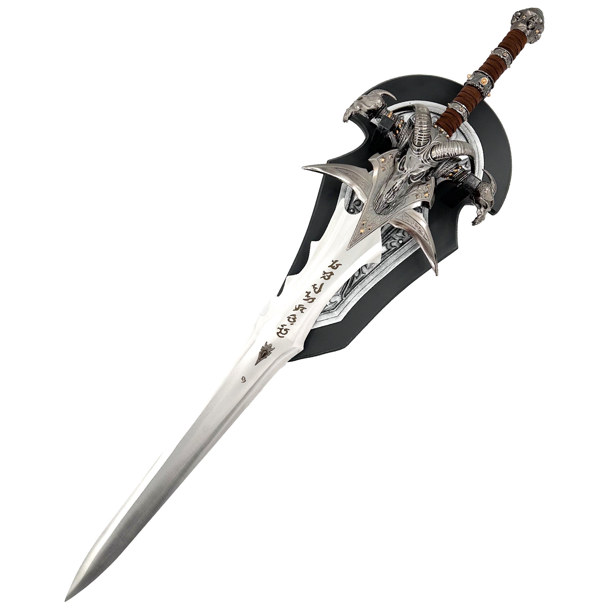 Cosplay Prop: WOW Frostmourne Lich King Arthas Metal Sword Replica With Plaque swords - Tophatter Daily Deals