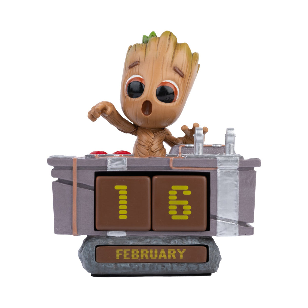 Marvel - Officially Licensed Groot Death Button Perpetual Calendar Collectible Merchandise - Tophatter Daily Deals