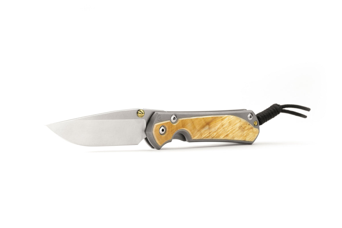 Chris Reeve Knives Small Sebenza 31 - Box Elder Inlay - Drop Point - S31-1108 - Tophatter Daily Deals