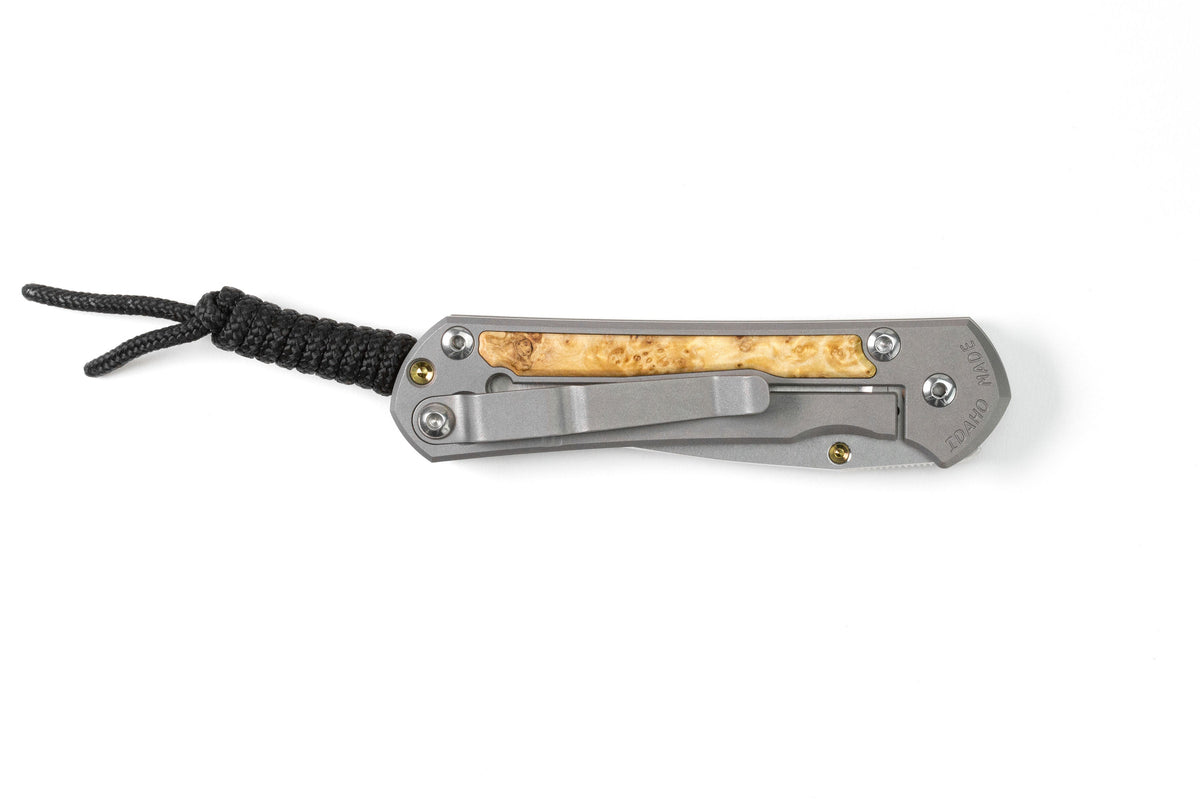 Chris Reeve Knives Small Sebenza 31 - Box Elder Inlay - Drop Point - S31-1108 - Tophatter Daily Deals