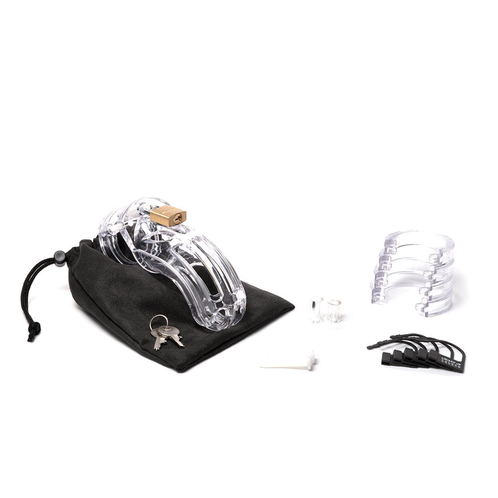 Cockcage The Curve Clear Chastity Device 9.5cm x 3.8cm > Bondage Gear > Male Chastity - Tophatter Daily Deals