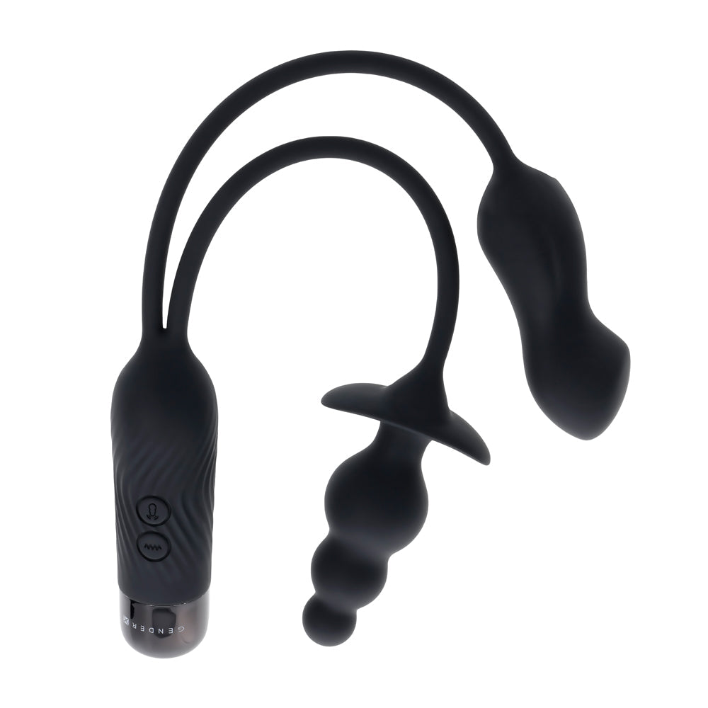 Gender X Double My Pleasure – Rechargeable Dual Motor Vibrator > Vibrators > Unconventional - Tophatter Daily Deals